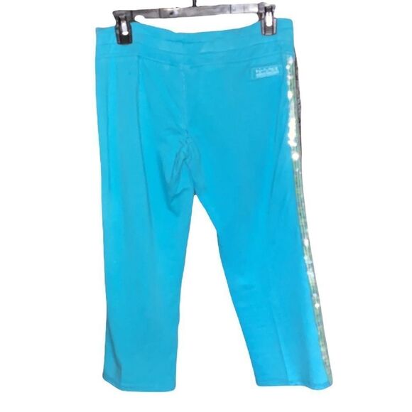 NWT  Da-nang Purple sequined capri sweats size XS - Picture 2 of 7